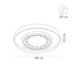 Точечный встраиваемый светильник Arte Lamp CURSA A2166PL-1WH, 1хGU10