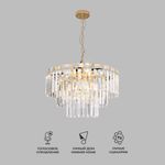 Умная подвесная хрустальная люстра 10130/8 золото