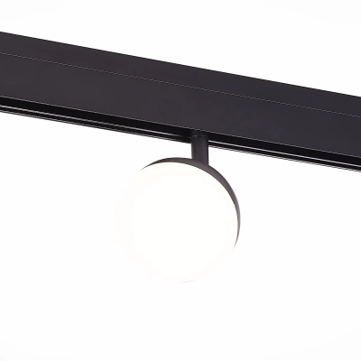 ST358.436.07 Магнитный трековый светильник Черный LED 1*7W 3000K 520Lm Ra>80 120° IP20 L120xW90xH192 48V