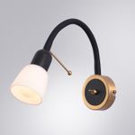 Бра Arte Lamp LETTURA A7009AP-1BK, 1хE14