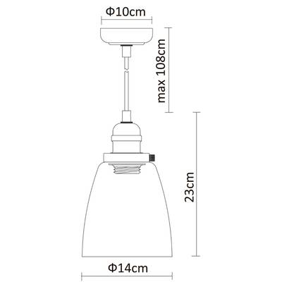 Подвесной светильник Arte Lamp TRENTO A9387SP-1CC, 1хE27