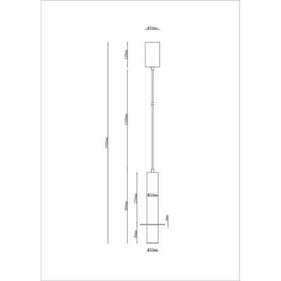 Точечный подвесной светильник Arte Lamp ASCELLA A2034SP-1BK, 1хLED