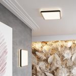 7621/DL PALE SN 108 Светильник пластик/черн./медный LED 48Вт 3000-6300K 440х440 IP43 пульт ДУ EFFA