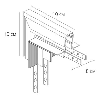 Коннектор угловой внутренний для магнитного шинопровода Arte Lamp EXPERT-ACCESSORIES A590906