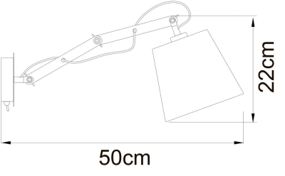 Бра Arte Lamp PINOCCHIO A5700AP-1WH, 1хE14