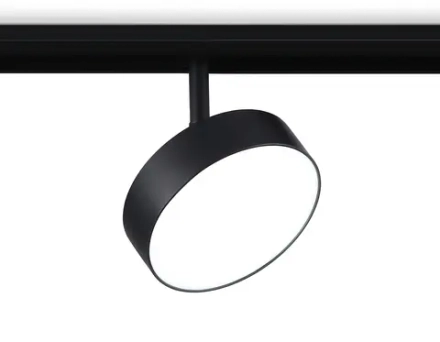 Светильник светодиодный трековый для шинопровода Magnetic GL3855 BK черный IP20 18W 4200K 48V D115*30