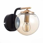 SLE106901-01 Бра Черный/Янтарный E14 1*40W