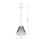 Подвесной светодиодный светильник 40016/1 LED коричневый, LED