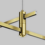 Подвес тросовый Hang двойной Flarity латунь, TRA157SW-D1-BS. TM Maytoni