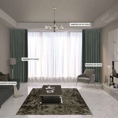 Люстры Crystal Lux MAESTRO SP-PL7 GOLD 2290/307