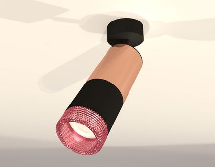 Комплект поворотного светильника XM6302002 SBK/PPG/PI черный песок/золото розовое полированное/розовый MR16 GU5.3 (A2210, C6326, A2010, C6302, N6152)