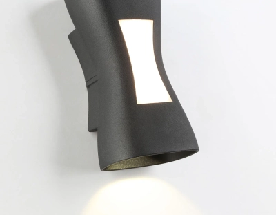 Светильник уличный светодиодный настенный ST4529 BK черный LED 4200K/3000K 6W IP54 150*80*55