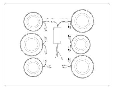 Потолочный светодиодный светильник с пультом FA8872/3+3 WH белый 3000K-6400K 63W 550*510*125 (ПДУ ИК)