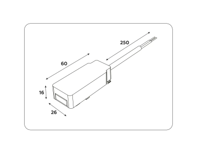 Ввод питания для шинопровода Magnetic Ultra Slim GV1261 WH белый IP20 48V 60*26*16