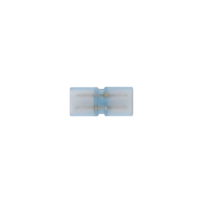 UTC-Q220 K14/B67-RGB CLEAR 025 POLYBAG Соединитель контактный прямой для светодиодных лент RGB 220В 5050 12-14мм, 4 контакта, цвет прозрачный, 25 штук в пакете