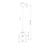 Подвесной светильник 50221/1 прозрачный, E27х1