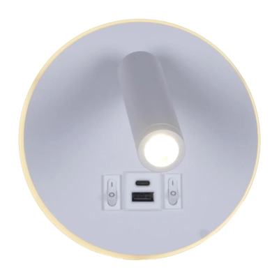 86203-9.2-001KT LED12W+USB WT светильник настенный Reluce, LED