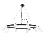 LR0203658650 Люстра RULLO 10х50W GU10 ЧЕРНЫЙ/БЕЛЫЙ (571020+214436-5+214486-5+202430-10)