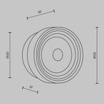 Настенный светильник (бра) Olo 2700-4000К 6Вт MOD493WL-L6PTK2. TM Maytoni