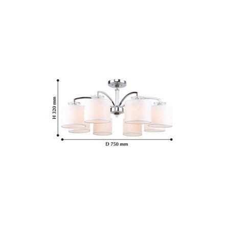Потолочная люстра Modum 2199-8U, 8*E14*40W. ТМ F-Promo