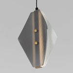 Подвесной светодиодный светильник со стеклянным плафоном 304054 LED латунь