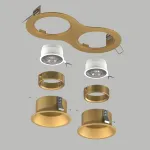 D6230303GMOD Светильник DOMINO ROUND под LED модуль/лампу МR16 (214623+214603+214603+214003+214003)