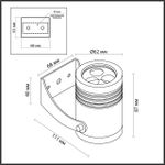 6648/6WA3 NATURE ODL25 725 черный/металл Фасадный поворотный светильник на 360° IP67 LED CREE 6W 3000K AC85-265V STIMA
