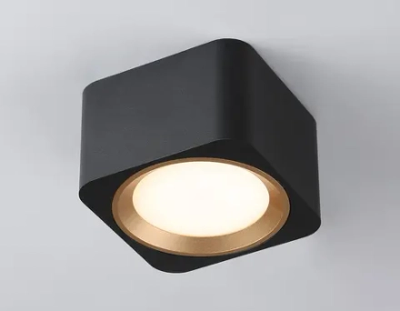 Светильник накладной TN70832 BK/GD черный/золото GX53 max 12W 96*96*60