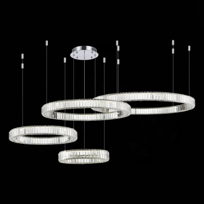SL1622.103.04 Люстра подвесная ST-Luce Хром/Прозрачный LED 1*190W 4000K