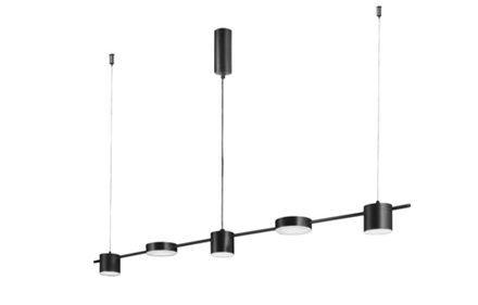 Светильник подвесной Crystal Lux TRISTAN SP5 L1200 BLACK 3690/205