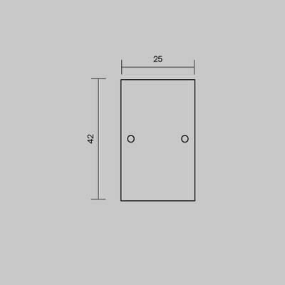 Комплект заглушек (для профиля 65×42) 2 шт., ALM-6542-EC 642056. TM Maytoni