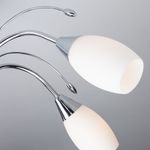 Люстра потолочная с плафонами из стекла 22080/6 хром, E14х6