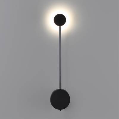 7008/5WL HIGHTECH ODL25 319 черный/металл/акрил Настенный светильник LED 3000/4000K тумблер на корп. 5W 220V CRI &gt; 90 SATELLITE