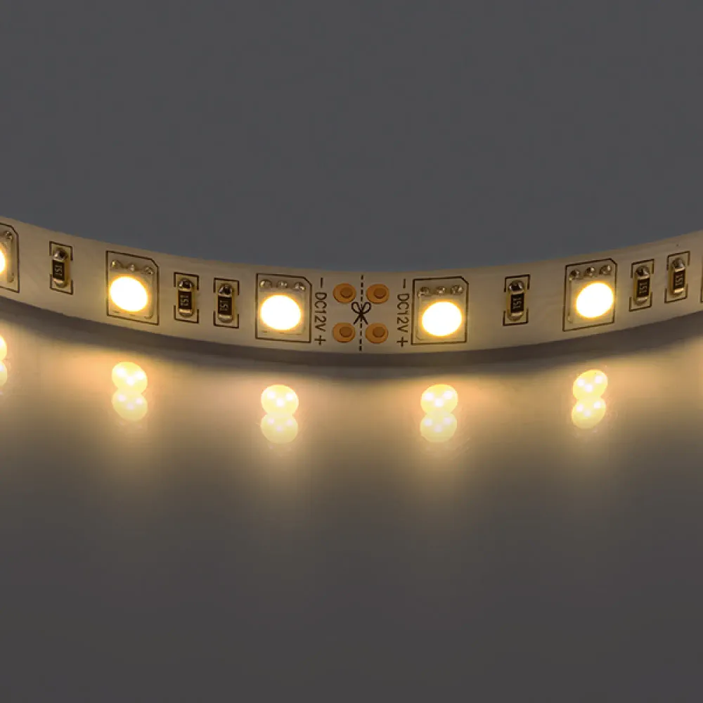 400052 Лента 5050LED 12V 14.4W/m 60LED/m 10-12lm/LED IP20 2700K-3000K 200m/box ТЕПЛЫЙ БЕЛЫЙ СВЕТ Lightstar