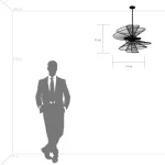 728183 Люстра ZETA 8х40W E14 ЗОЛОТО Lightstar