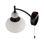 8273/1W NEOCLASSI черный/серый/белый, металл/керамика/стекло Бра Е14 1*40W 220V GLORIYA