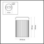 5047/15LC L-VISION ODL24 303 черный/светл.янтарный/металл/стекло Потолочный светильник LED 15W 4000К 1676Лм PILLARI