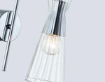 Светильник настенный LH55655 СH/CL хром/прозрачный E14 max 40W 220*90*300