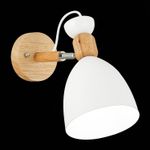 SLE103801-01 Светильник настенный Светлое дерево, Белый/Белый E27 1*60W