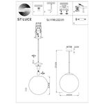 SL1190.222.01 Светильник потолочный ST-Luce Золотистый/Прозрачно-белый E27 1*60W