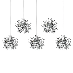 L5PL721134 Подвес пятерной линейный EXTRA 5x3x5W(led) G9 (721134 - 5 + 572164 -1) ХРОМ Lightstar