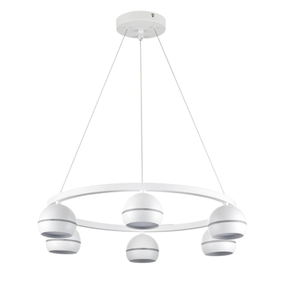 8254/6 COMFI LN26 246 белый, металл Светильник подвесной LED GX53 6*7W 220V LUAZANA