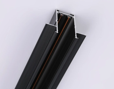 Шинопровод встраиваемый под ГКЛ 12,6мм Magnetic 220V GL1010 BK черный IP20 2000*62.5*56 (заглушки в комплекте)
