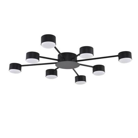 8344/8C COMFI черный, металл Люстра GX53 LED 8*7W 220V TORINA