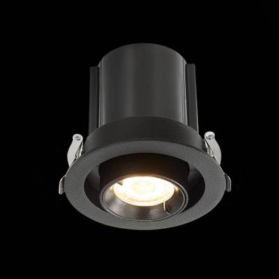 ST702.338.12 Св-к встр. Черный LED 1*12W 3000K 900Lm Ra80 24° IP20 D90xH92 180-240V