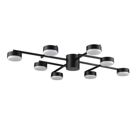 8186/8C COMFI LN26 247 черный, металл Люстра потолочная LED GX53 8*7W 220V DABRA