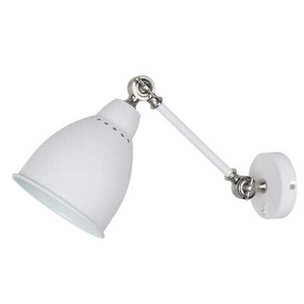 Бра Arte Lamp BRACCIO A2054AP-1WH, 1хE27