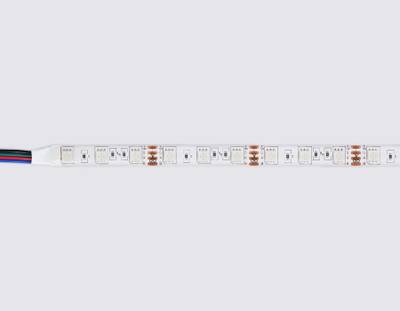 Комплект светодиодной ленты RGB 5m GS2502 5050 60Led/ 14.4W m/ 12V IP65 RGB/ 5000*10*2.87mm/ кратность резки 50mm (4 конт.) (адаптер, вилка, контроллер, пульт в комплекте)