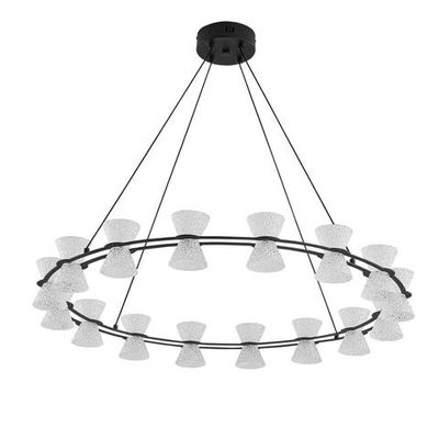 8341/54L LEDIO LN черный/прозрачный металл/акрил Люстра подвесная LED 54W 3000K 220V VINORA