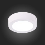 ST112.542.06 Светильник настенно-потолочный Белый LED 1*6W 4000K 370Lm Ra80 120° IP20 D110xH28 90-265V